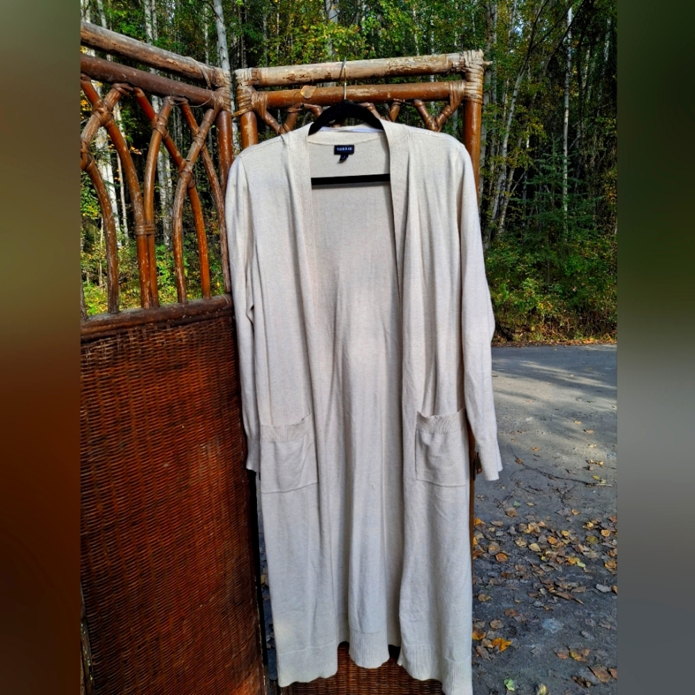 🍀3/15 Women's Cream Long Cardigan Sweater